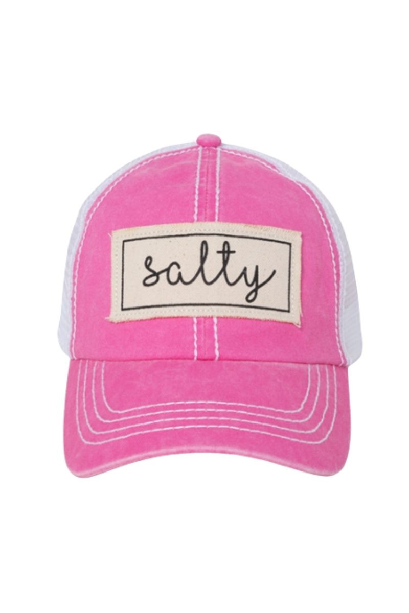 Salty Canvas Patch Mesh Back Baseball cap