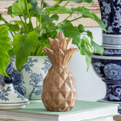 Carved Wood Pineapple 2 sizes