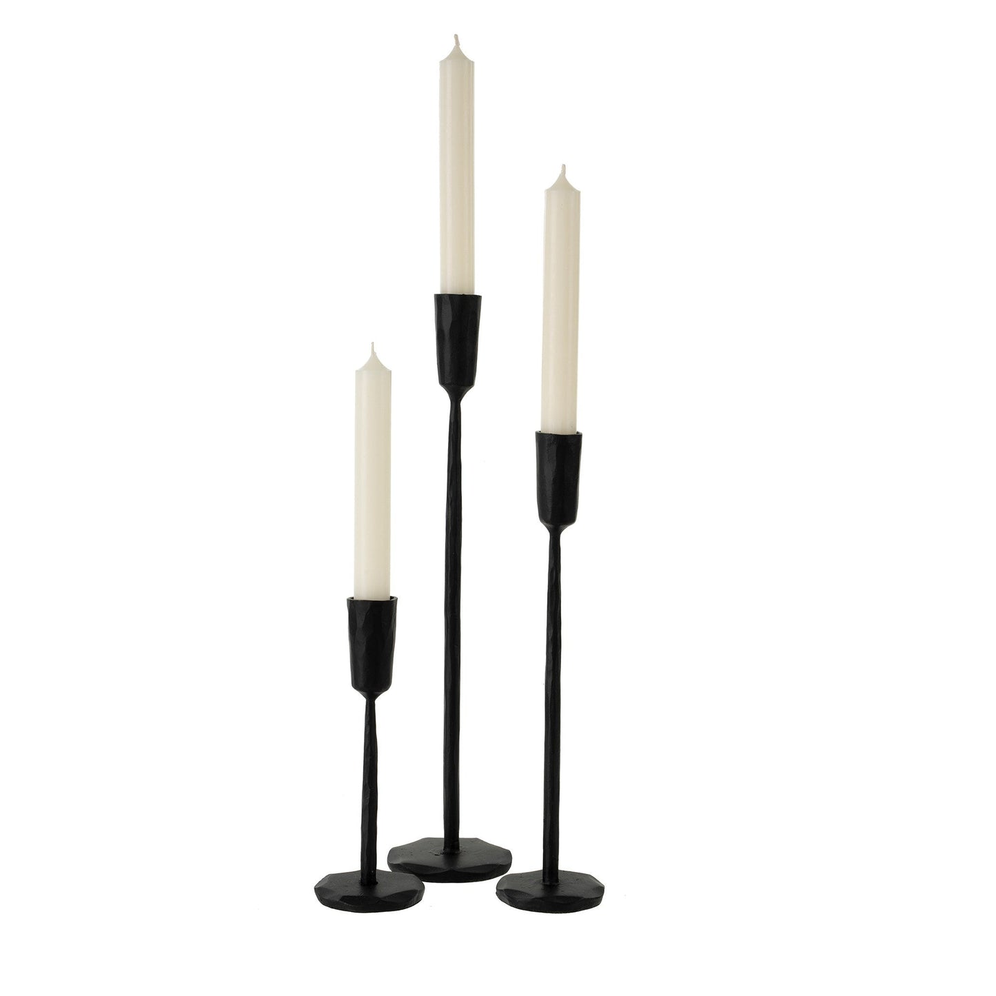 Luna Black Candle Sticks- 3 Sizes