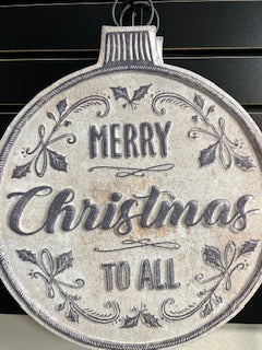 Merry Christmas Metal Sign