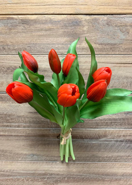 Real Touch Tulips- Bundle of 7 -  12"